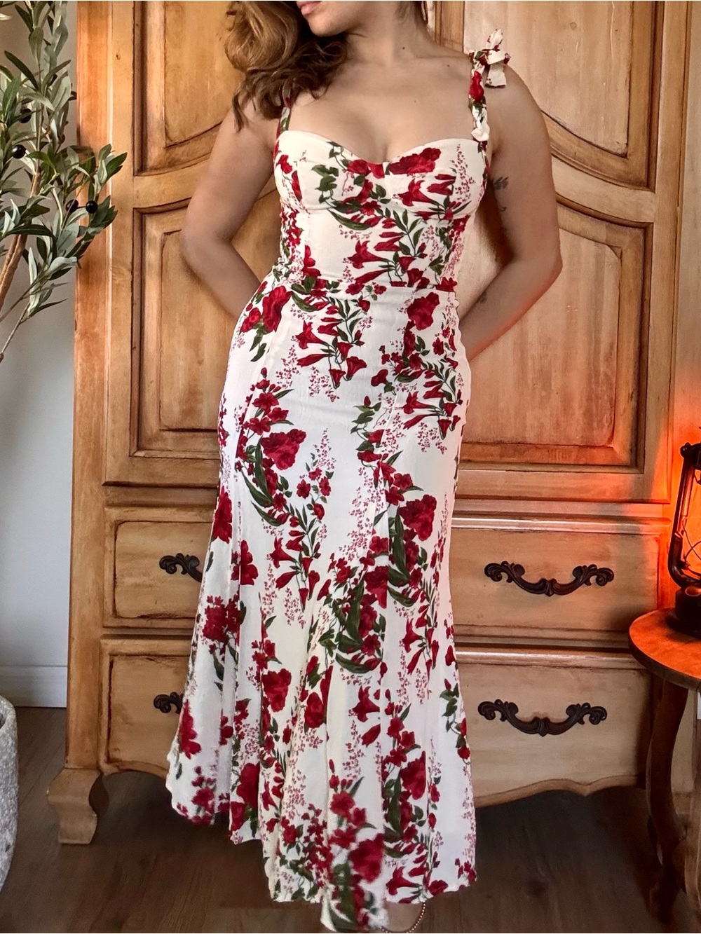 Reformation Floral Maxi Dress size 2